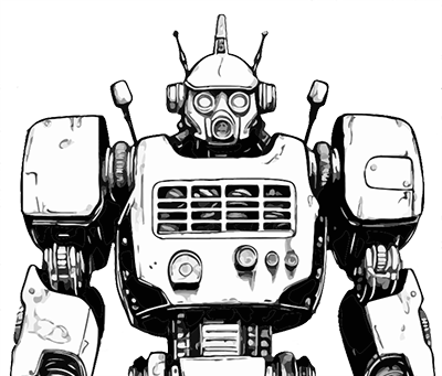 Robot coloring book